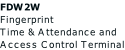 FDW2W Fingerprint Time & Attendance and  Access Control Terminal