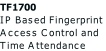TF1700 IP Based Fingerprint  Access Control and  Time Attendance